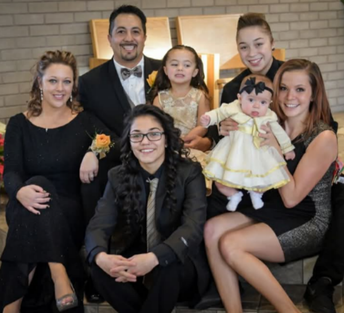 Family event photo being scanned locally